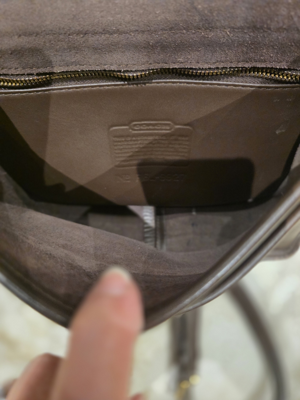 VINTAGE Coach Brown Leather Willis Bag - Picture 14 of 16